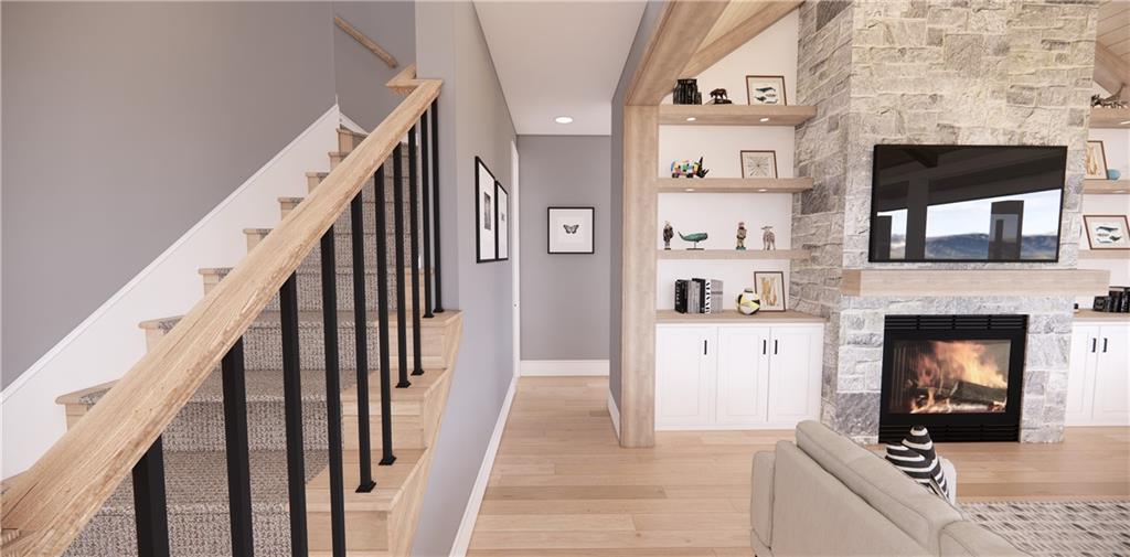 309 Oak Mountain Road Carrollton, GA 30116 - Photo 14 of 38 a view of a kitchen cabinets and a fireplace