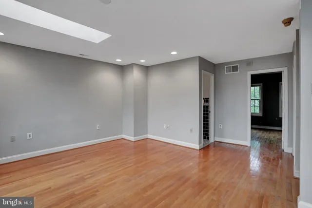 a view of a lake with a city