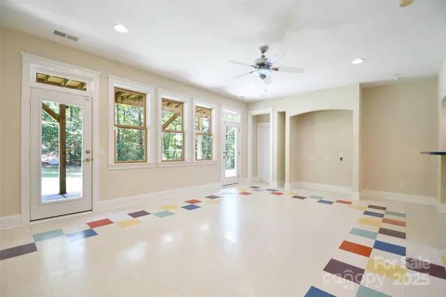 a very nice looking room with a large window