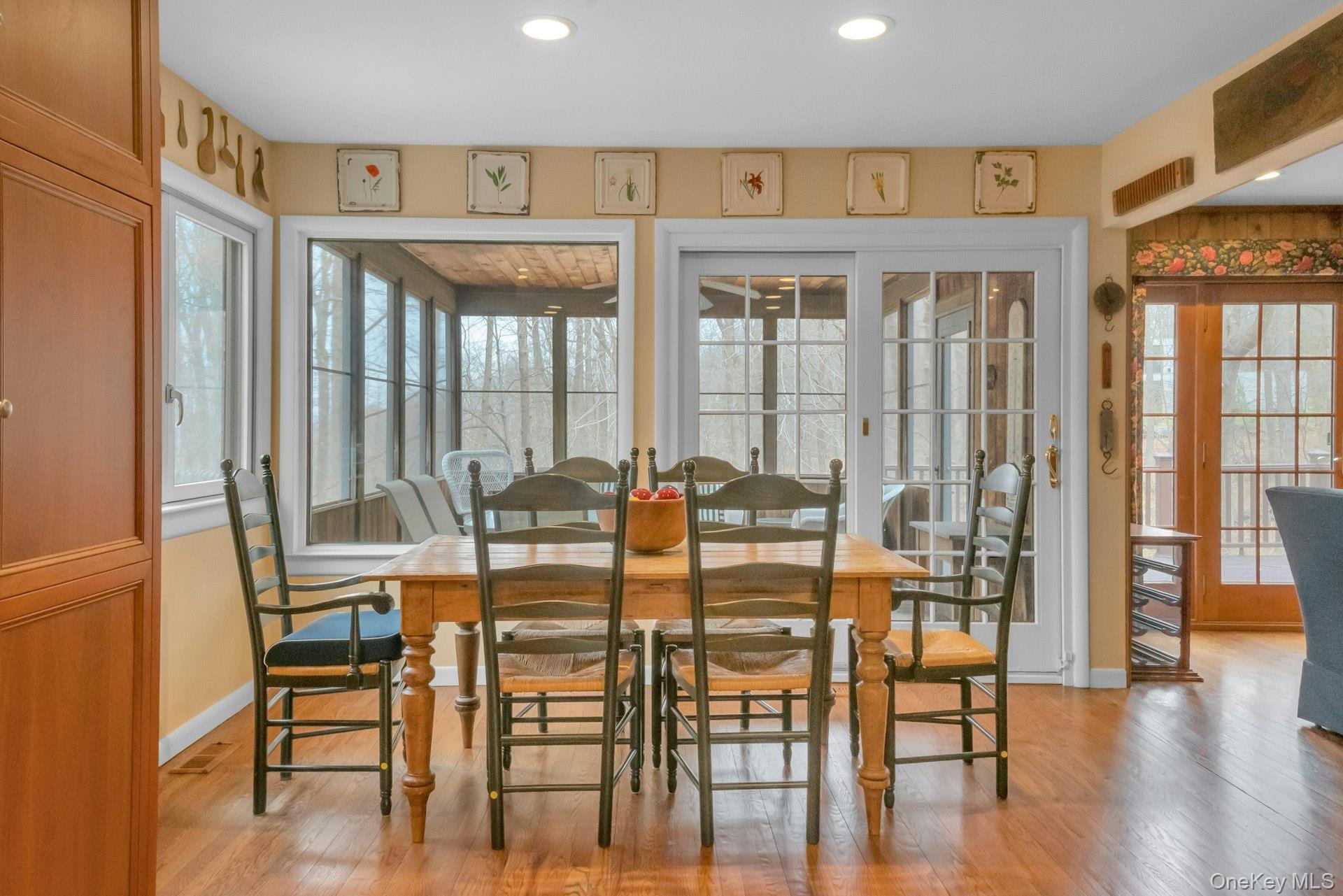 121 Law Road Briarcliff Manor, NY 10510 - Photo 14 of 48 Close up of the Breakfast Area of the EIK into the Screened Porch.