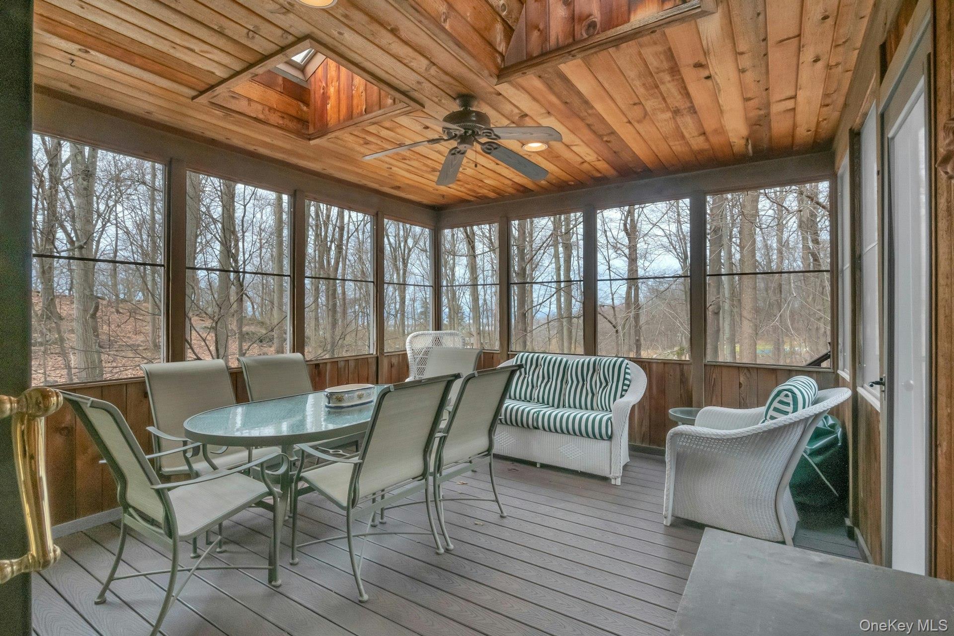 121 Law Road Briarcliff Manor, NY 10510 - Photo 15 of 48 The large screened porch has skylights and a ceiling fan for use and enjoyment most months of the year. Winter river views from this room.