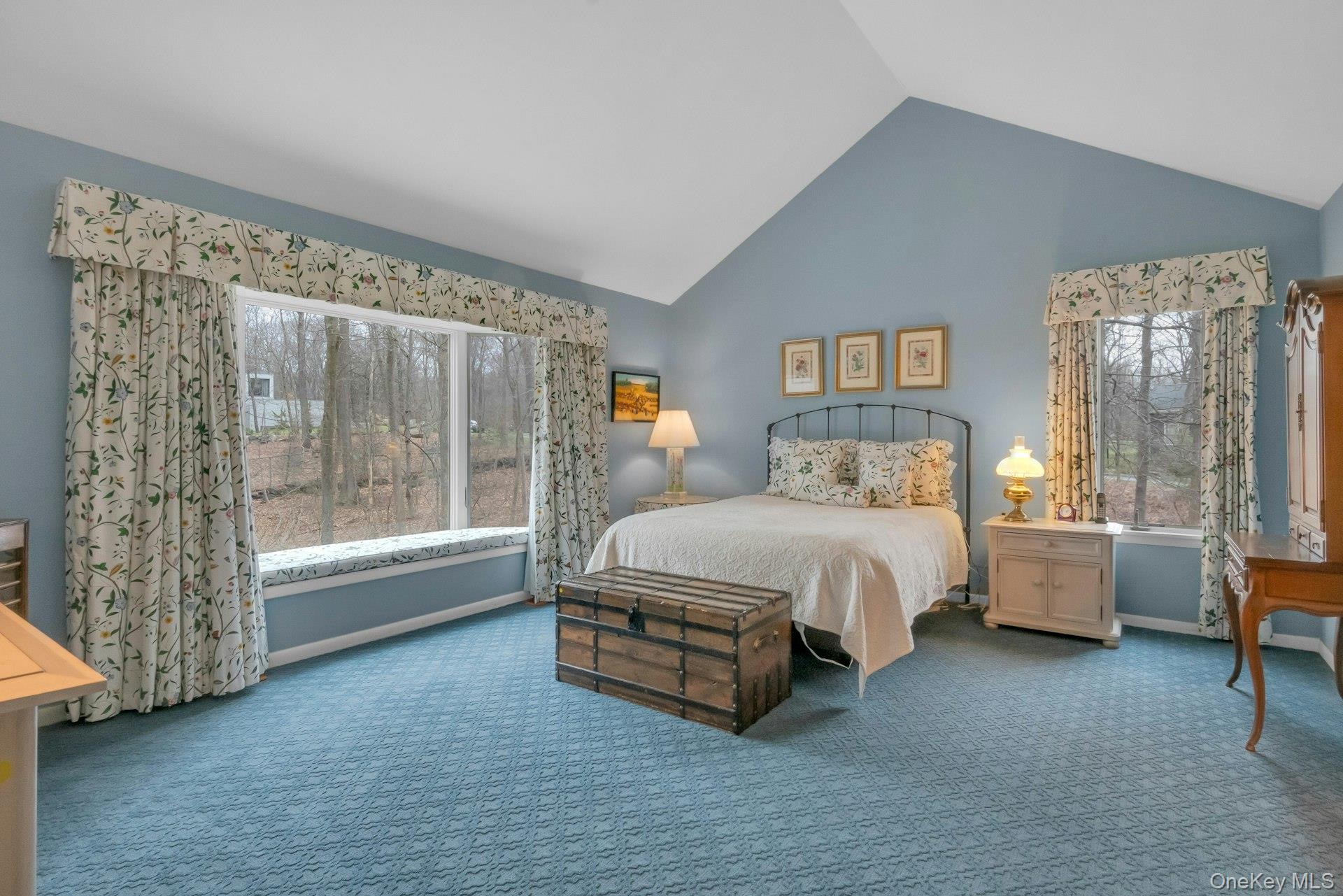 121 Law Road Briarcliff Manor, NY 10510 - Photo 21 of 48 The oversized Primary Bedroom has a cathedral ceiling and a long window seat.