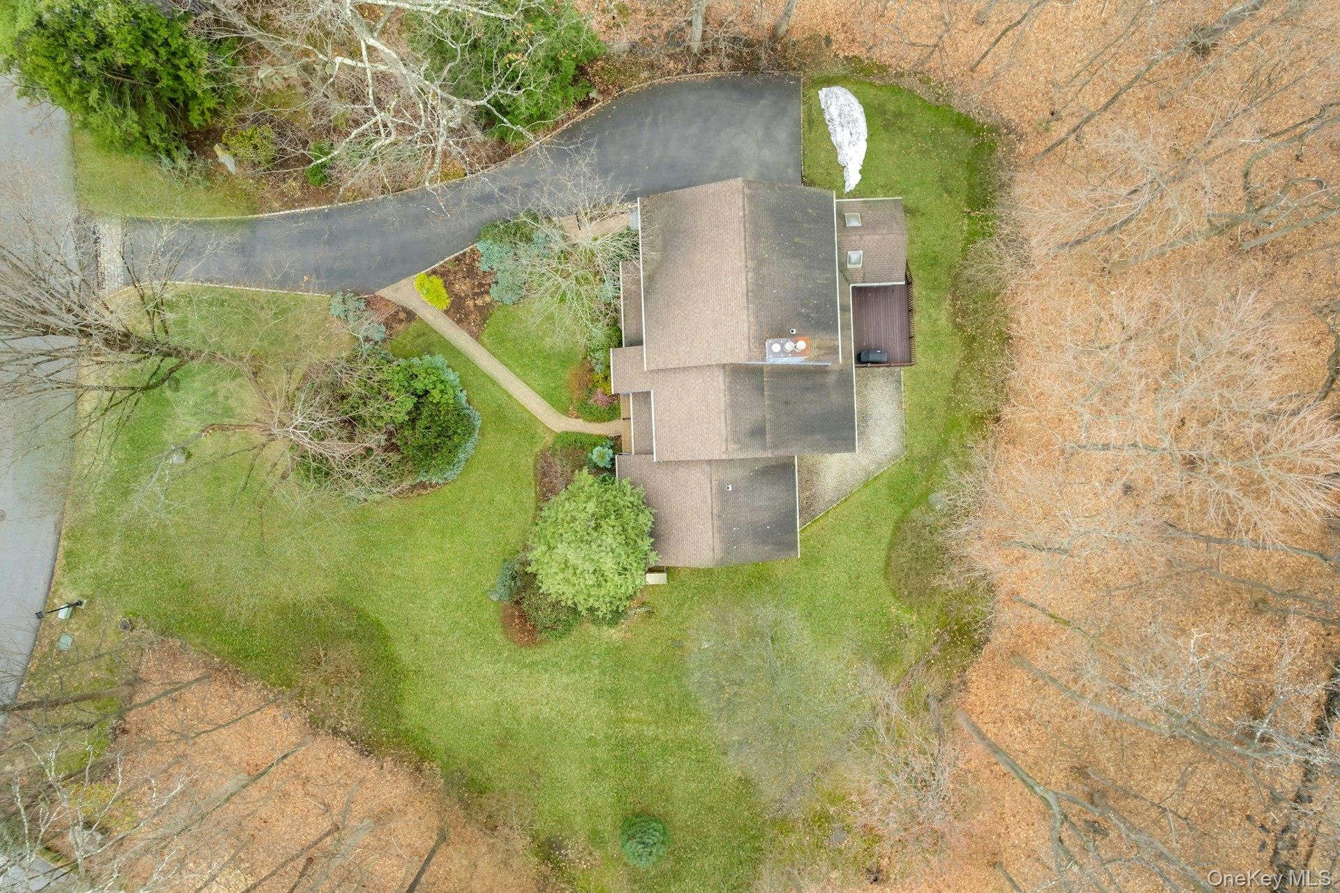 121 Law Road Briarcliff Manor, NY 10510 - Photo 43 of 48 Fabulous aerial view of 121 Law Rd. Just Imagine the beauty of this property when the trees fill in and everything is in full bloom.