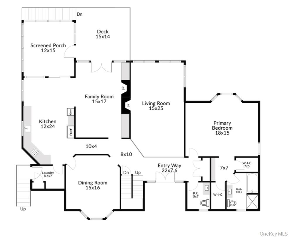 121 Law Road Briarcliff Manor, NY 10510 - Photo 46 of 48 Main Level Floor Plan