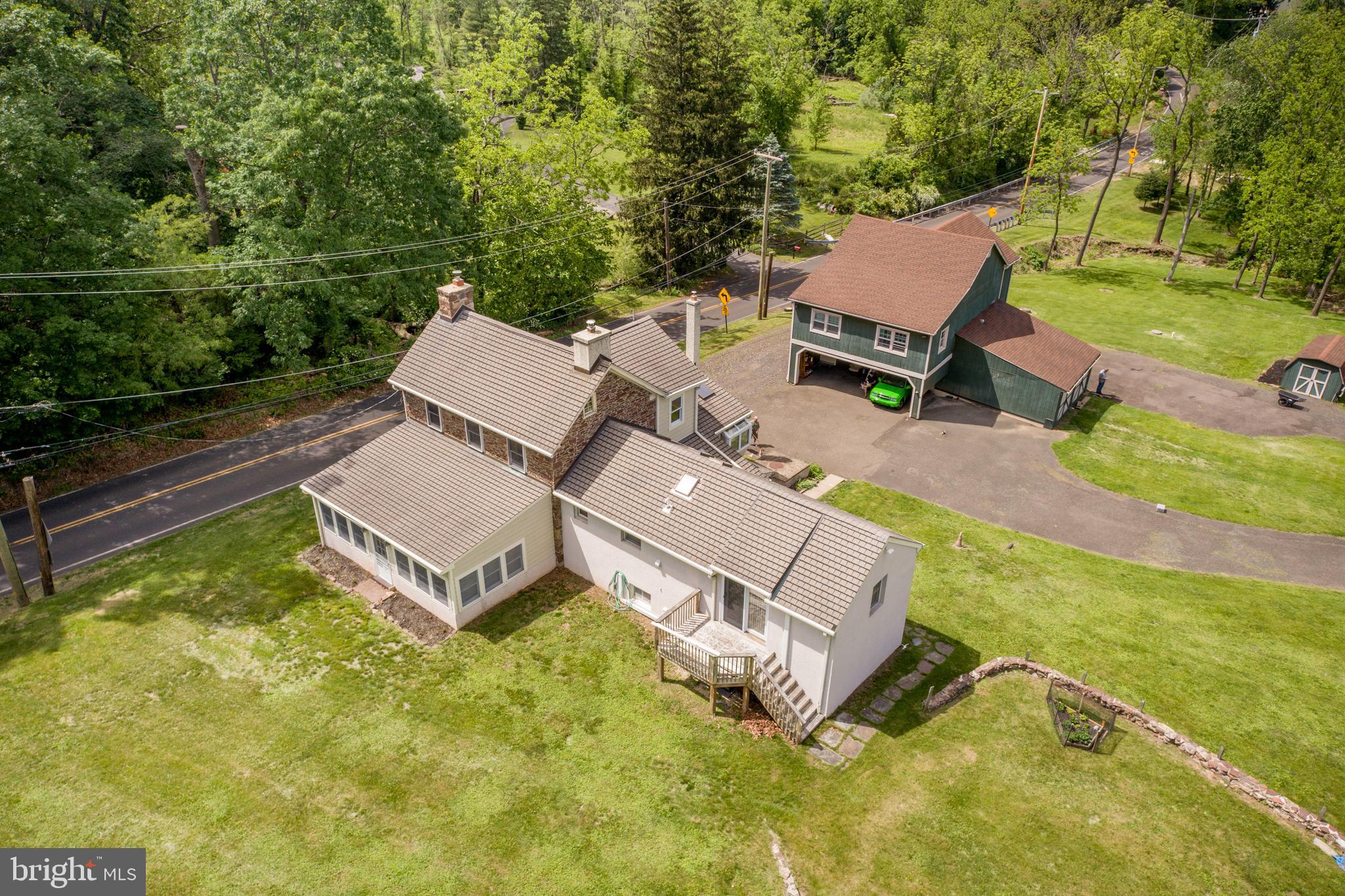577 Sacketts Ford Road Warminster, PA 18974 - Photo 5 of 5 an aerial view of a house with garden space and street view