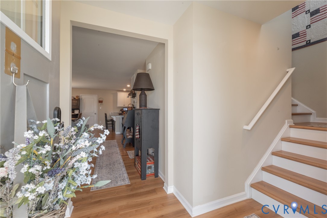 17854 Meriwether Lewis Street Ruther Glen, VA 22546 - Photo 5 of 39 Foyer with wood-finish flooring, staircase featuri