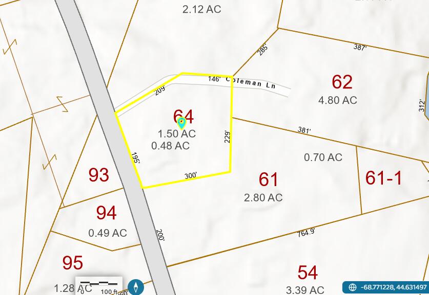 537 Millvale Road Bucksport, ME 04416 - Photo 56 of 58 Lot Layout 1.5 Acres
