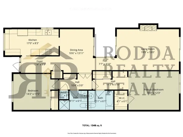 a view of a street with a building in the background