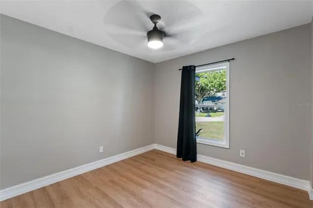 an empty room with window