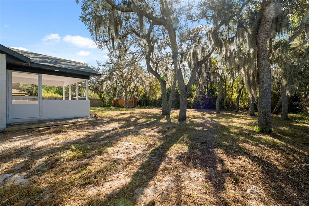 606 Kings Lane Southwest Winter Haven, FL 33880 - Photo 28 of 50 a backyard of a house with lots of green space