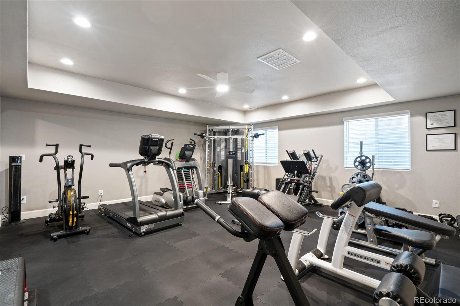 8841 Peakview Avenue Firestone, CO 80504 - Photo 24 of 40 a view of a room with gym equipment