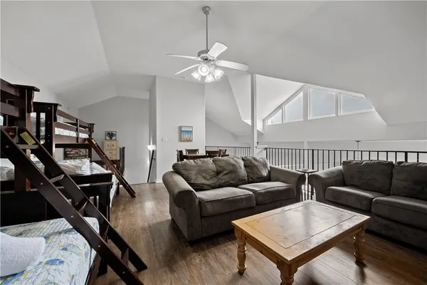 a backyard of a house with shaded area