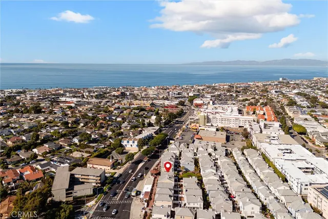 an aerial view of a city