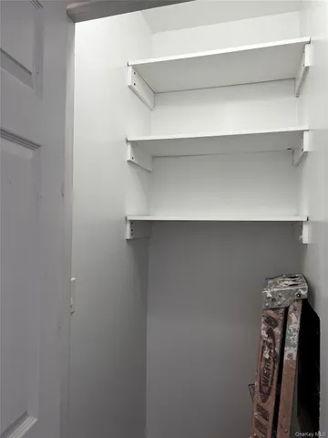 a close view of closet