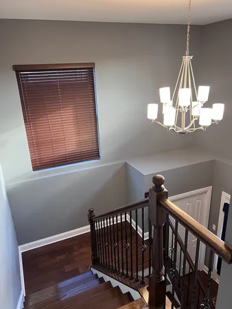 a view of stairs