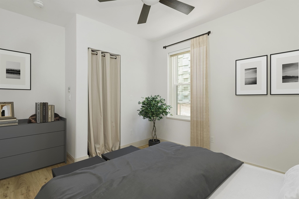 178 St Alphonsus Street, Unit 1 Boston, MA 02120 - Photo 4 of 8 a bedroom with a bed and a potted plant