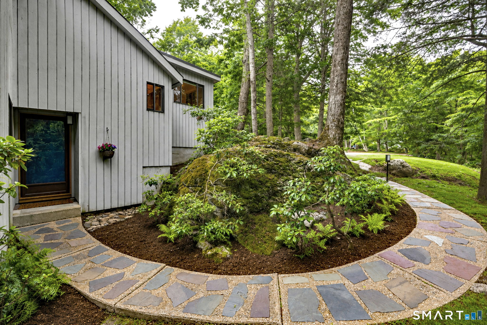 95 Thankful Stow Road Guilford, CT 06437 - Photo 2 of 40 Lovely landscape and walkway leads to the entry
