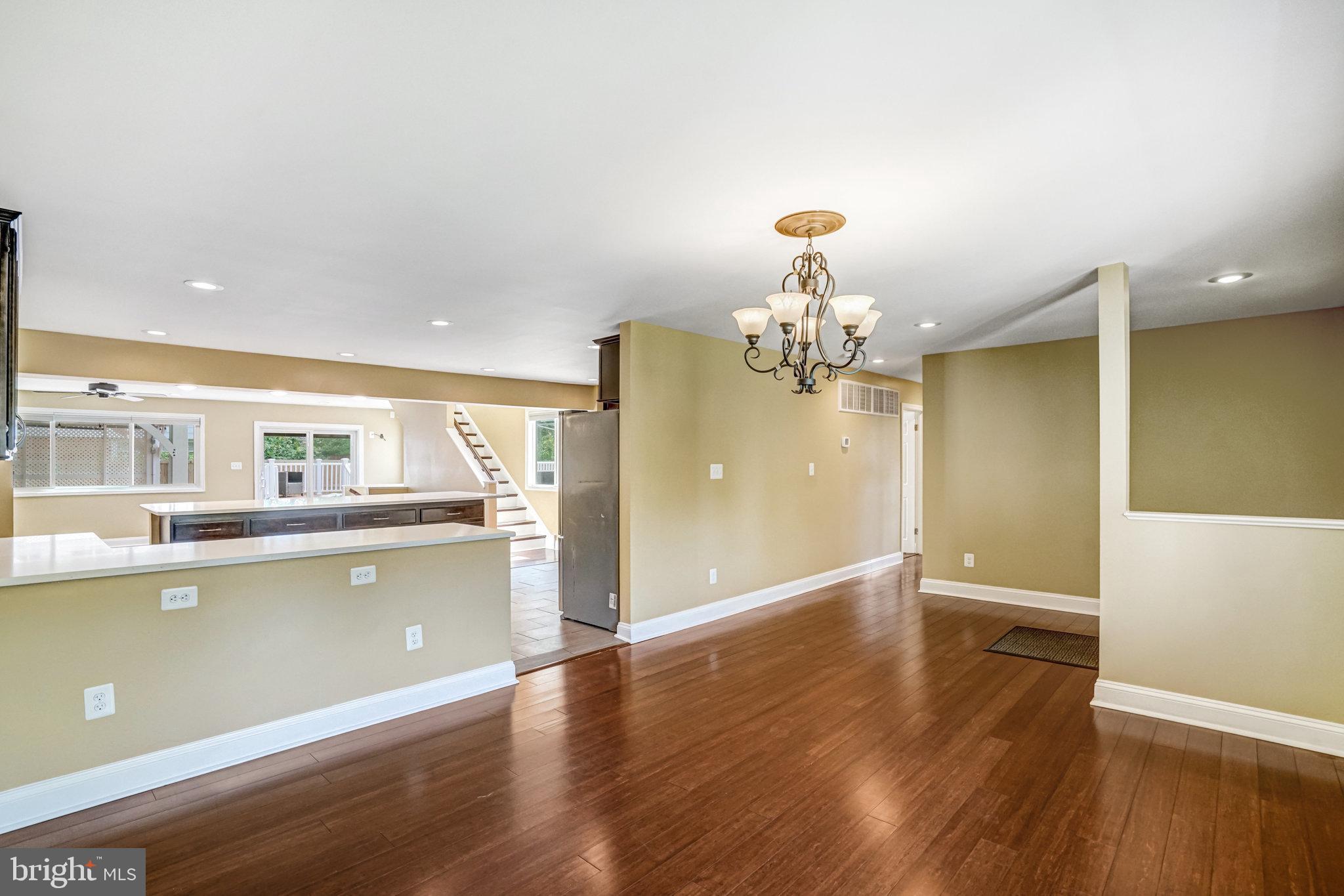 5227 Cather Road Springfield, VA 22151 - Photo 12 of 72 Foyer and Kitchen from Dining Room