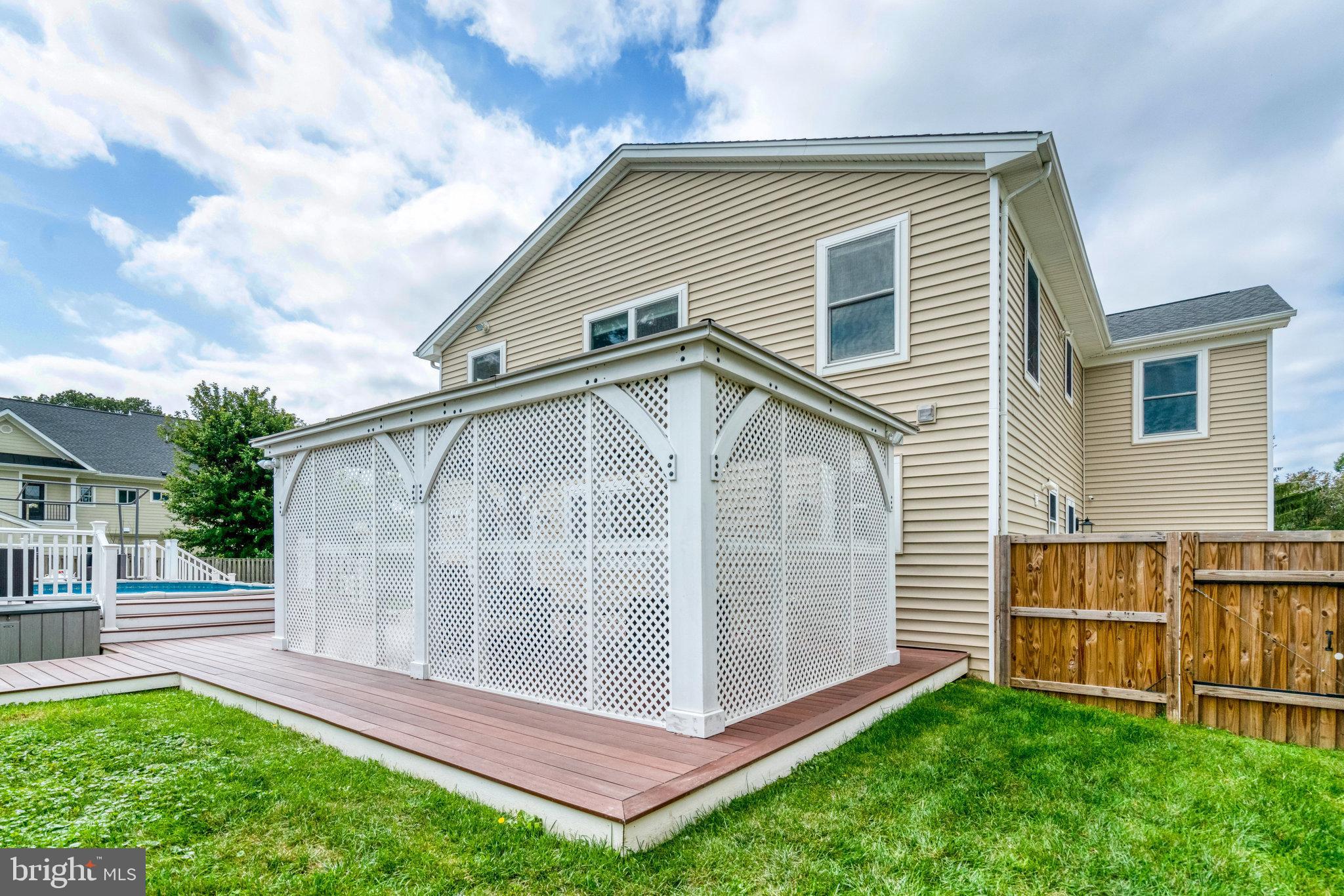 5227 Cather Road Springfield, VA 22151 - Photo 57 of 72 Backyard view of Gazebo