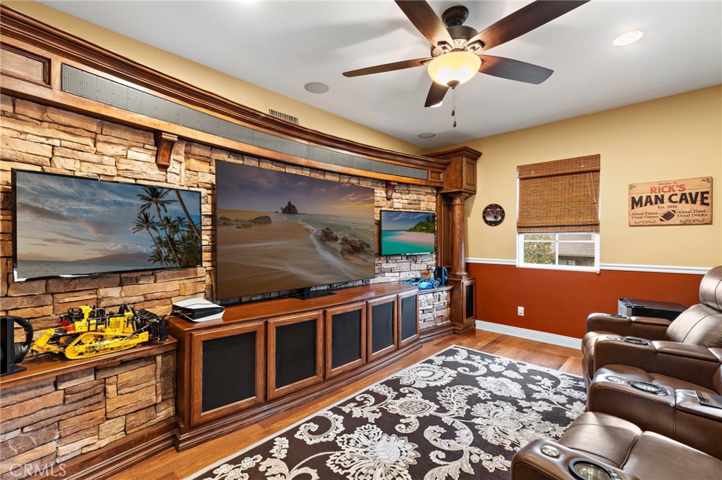 41 Long View Road Coto de Caza, CA 92679 - Photo 29 of 58 Man/Woman Cave w 3 Flat Screens & Sport Ticker