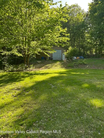 a view of an outdoor space and swimming pool