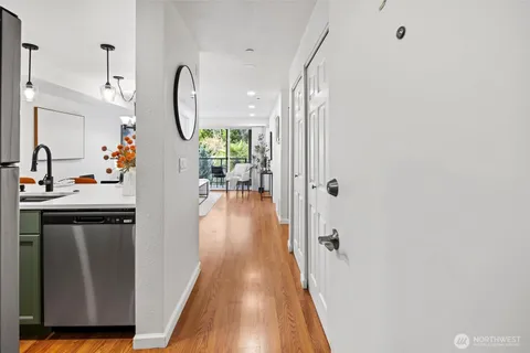 a very nice looking room with a wooden floor