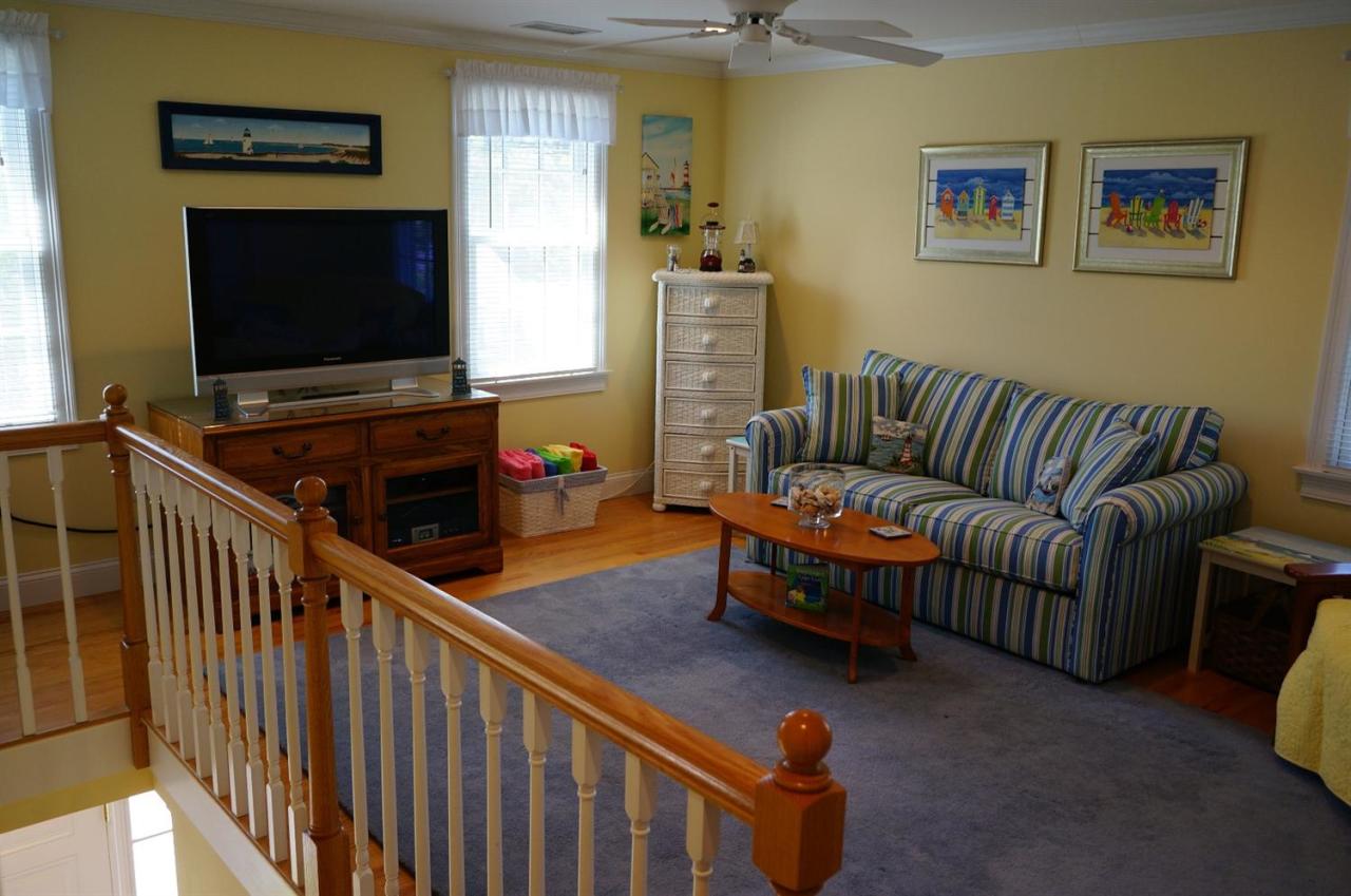 44 Longell Road Dennis Port, MA 02639 - Photo 21 of 35 a living room with furniture and a flat screen tv