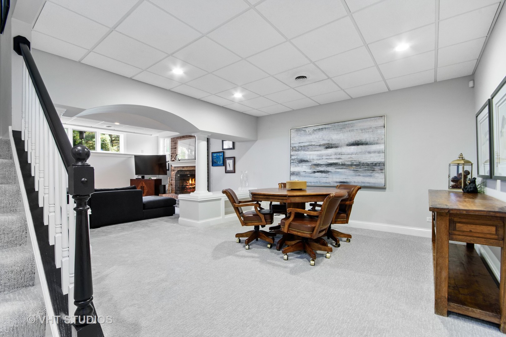 975 Prairie Hill Court Cary, IL 60013 - Photo 18 of 32 a view of a big room with furniture window and wooden floor