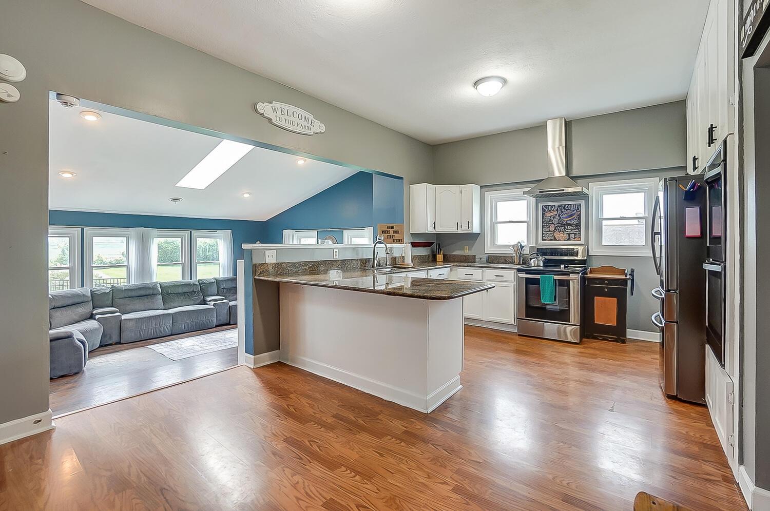 2616 Lytle Road Centerburg, OH 43011 - Photo 15 of 63 kitchen overlooking addition