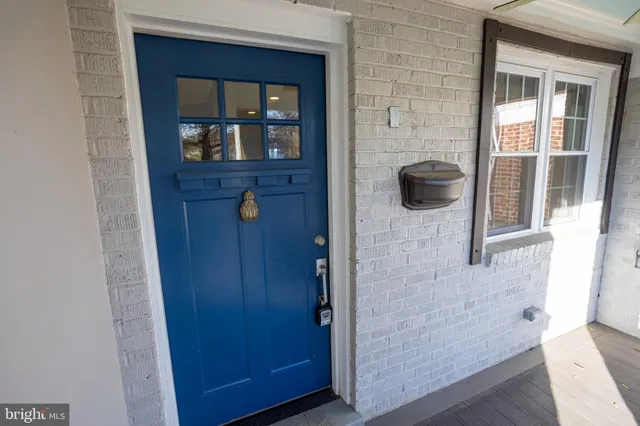 a view of front door