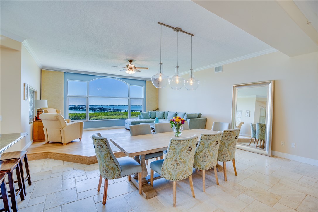 1701 Gulfstream Avenue, Unit 719 Fort Pierce, FL 34949 - Photo 10 of 36 a view of a dining room with furniture