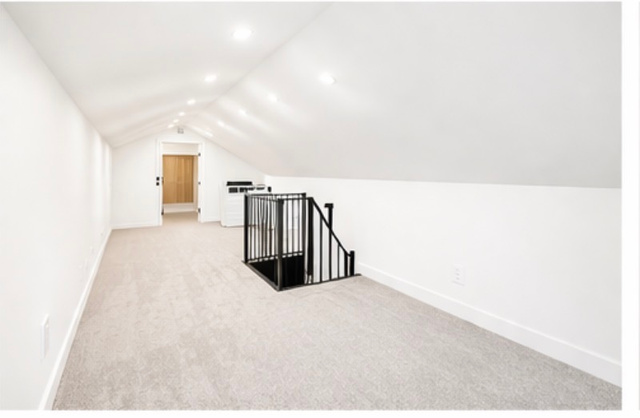 266 700 West Provo, UT 84601 - Photo 15 of 18 Additional living space featuring light colored carpet and recessed lighting