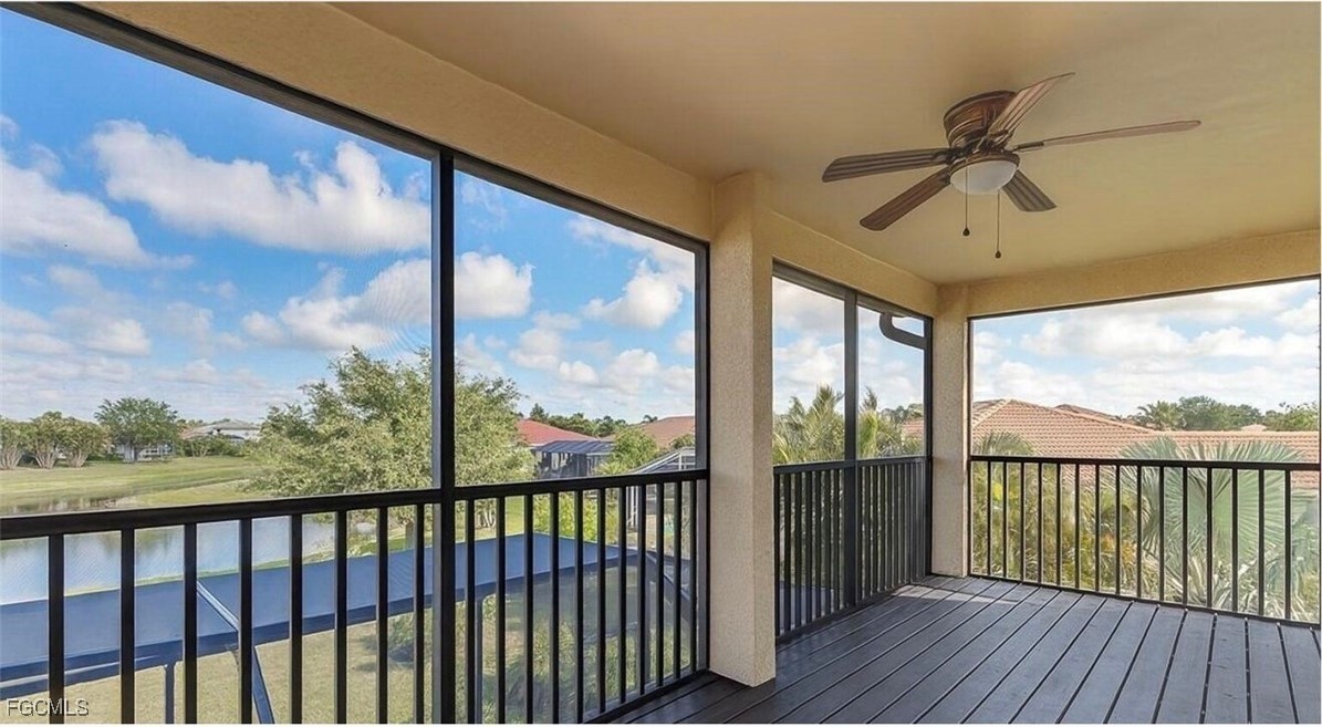 4577 Fairloop Run Lehigh Acres, FL 33973 - Photo 30 of 35 a view of a balcony with furniture