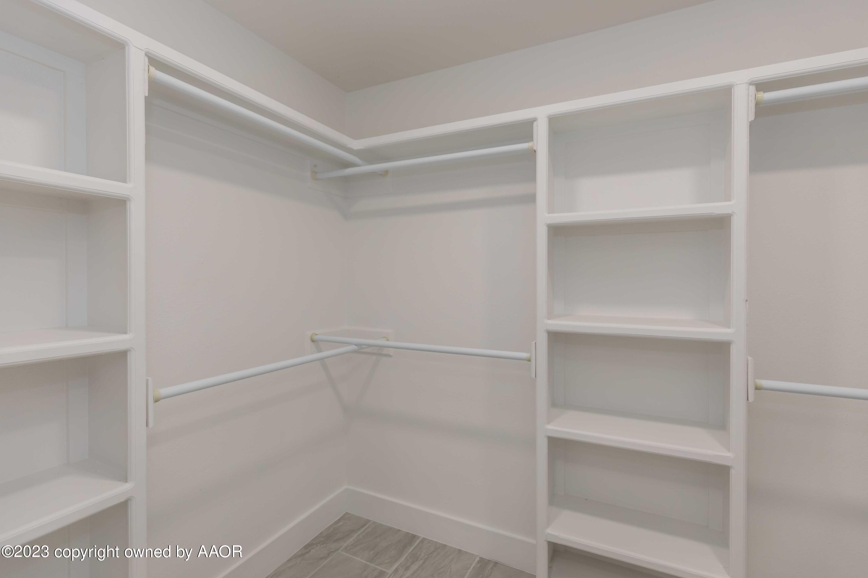 11701 Elk Road Amarillo, TX 79118 - Photo 20 of 39 MASTER CLOSET VIEW 1