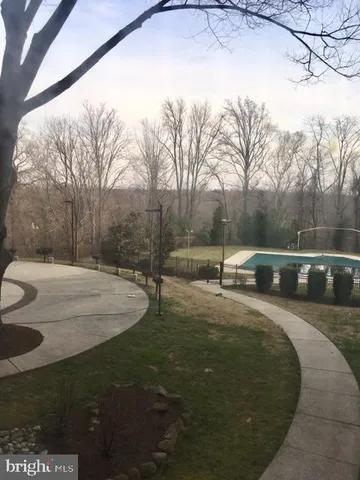 a view of a garden with a big yard