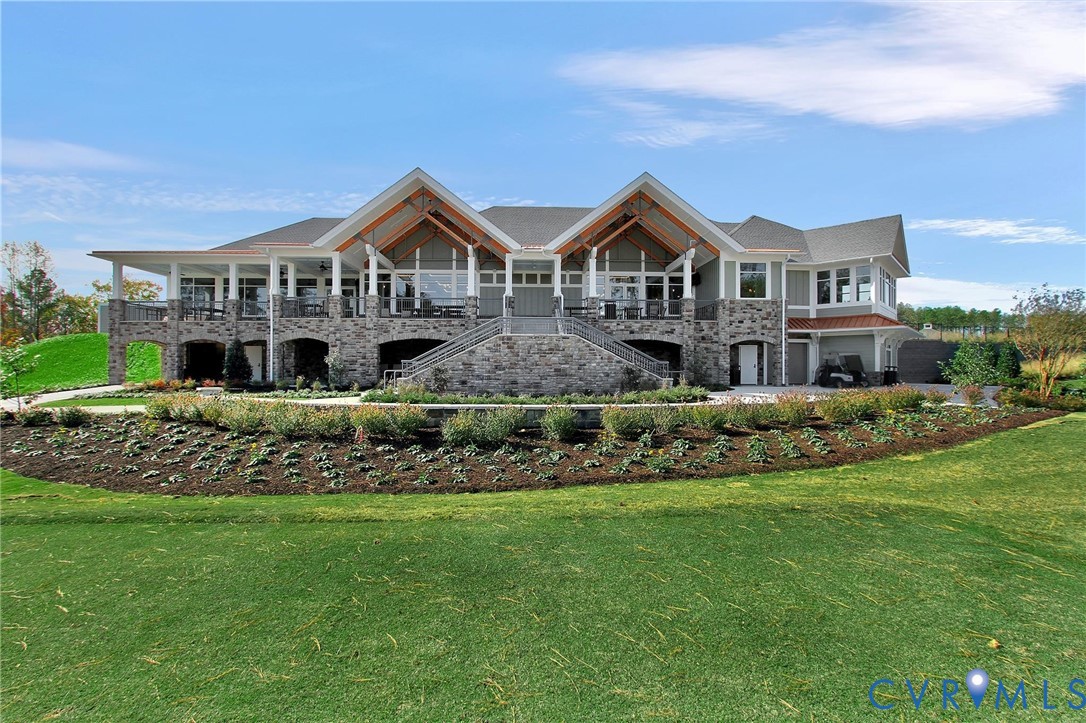 19018 Palisades Ridge Moseley, VA 23120 - Photo 26 of 37 a front view of house with yard and green space