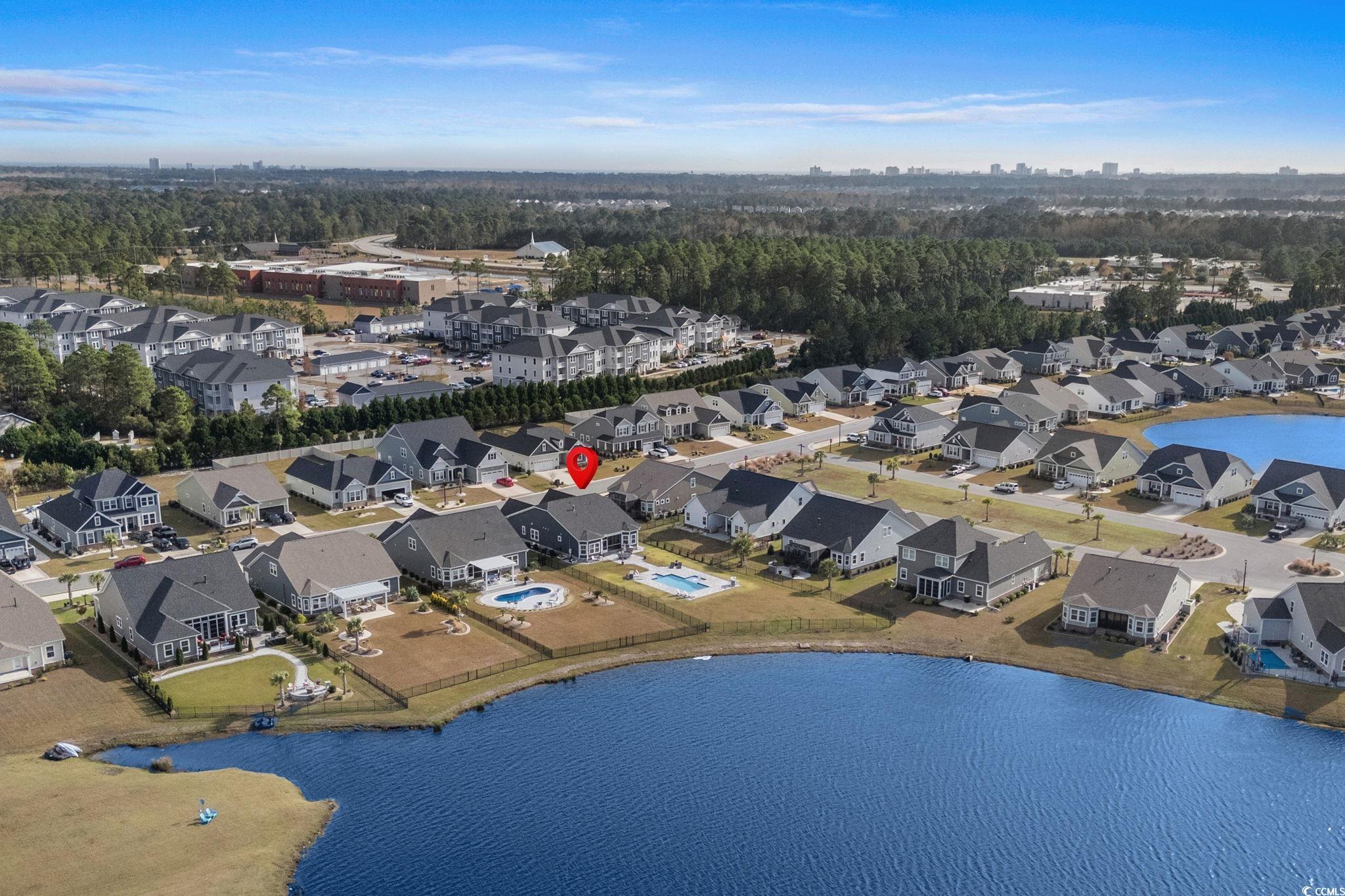 506 Indigo Bay Circle Myrtle Beach, SC 29579 - Photo 33 of 40 Aerial overview of property's location featuring nearby suburban area