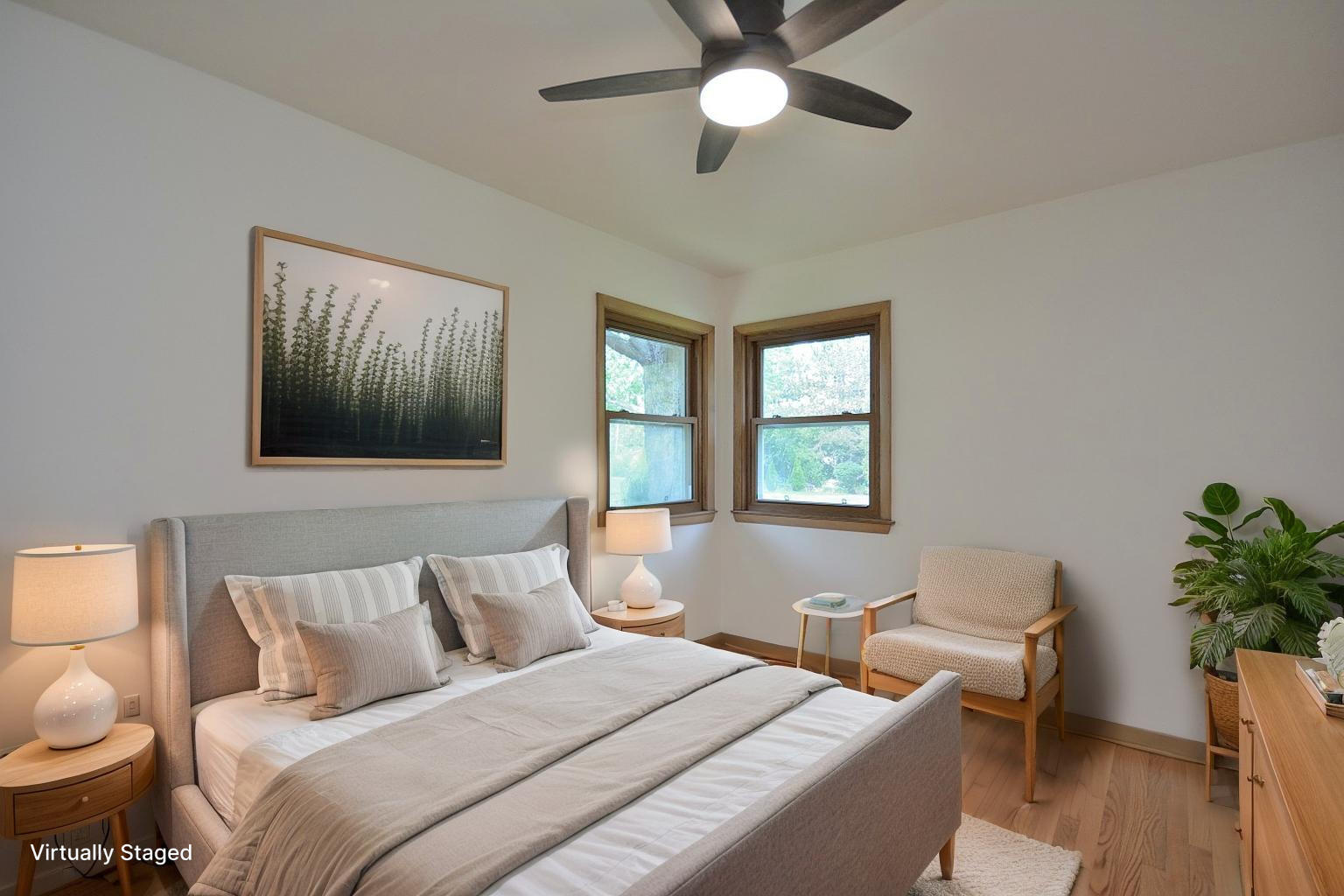 3122 West Rochelle Avenue Glendale, WI 53209 - Photo 8 of 25 Virtually Staged Primary BR