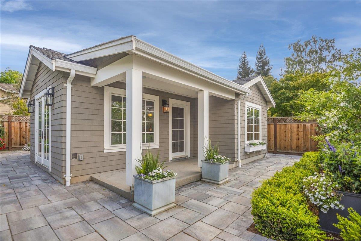593 Sleeper Avenue Mountain View, CA 94040 - Photo 40 of 56 a front view of a house with garden