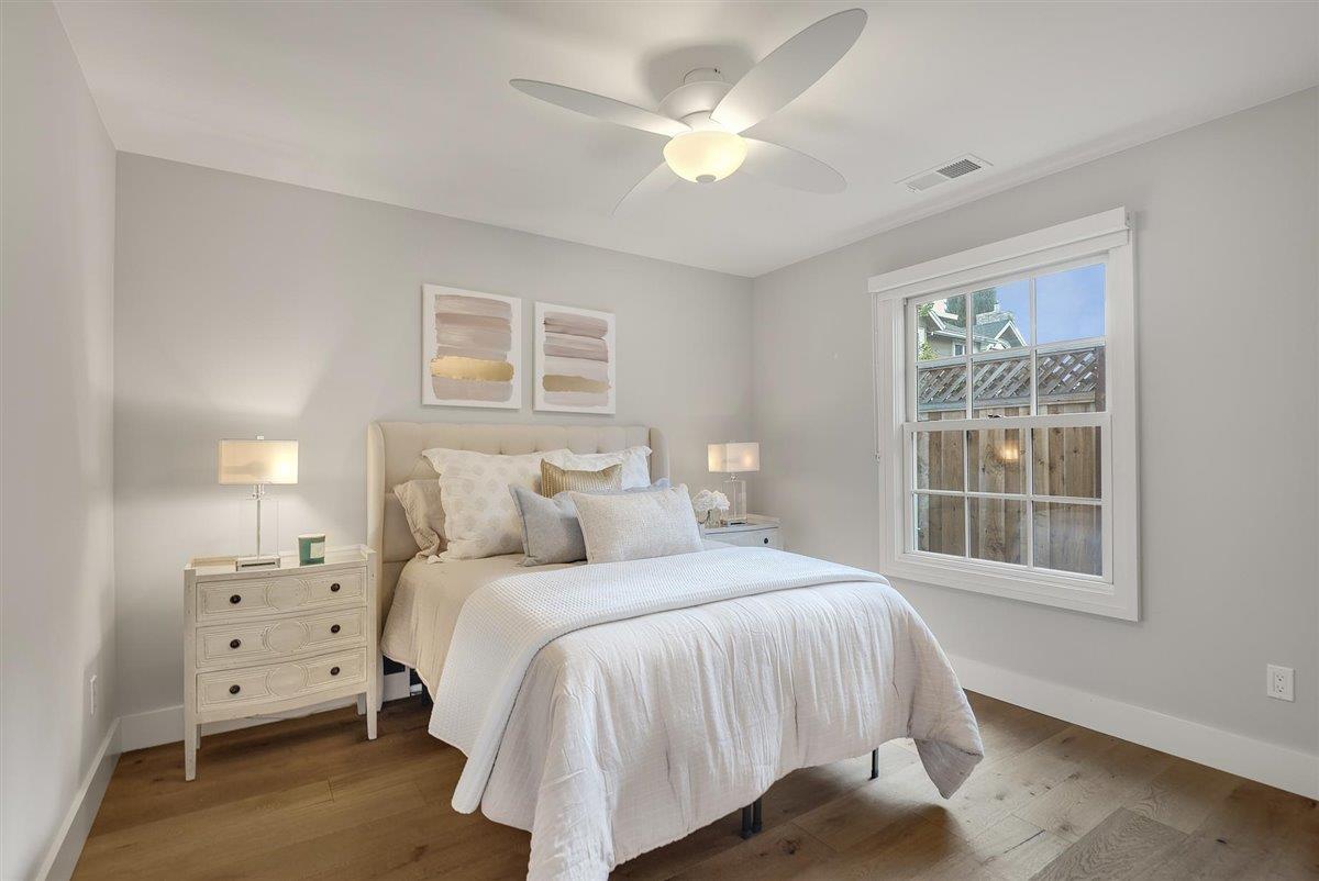 593 Sleeper Avenue Mountain View, CA 94040 - Photo 47 of 56 a bedroom with a large bed and a window