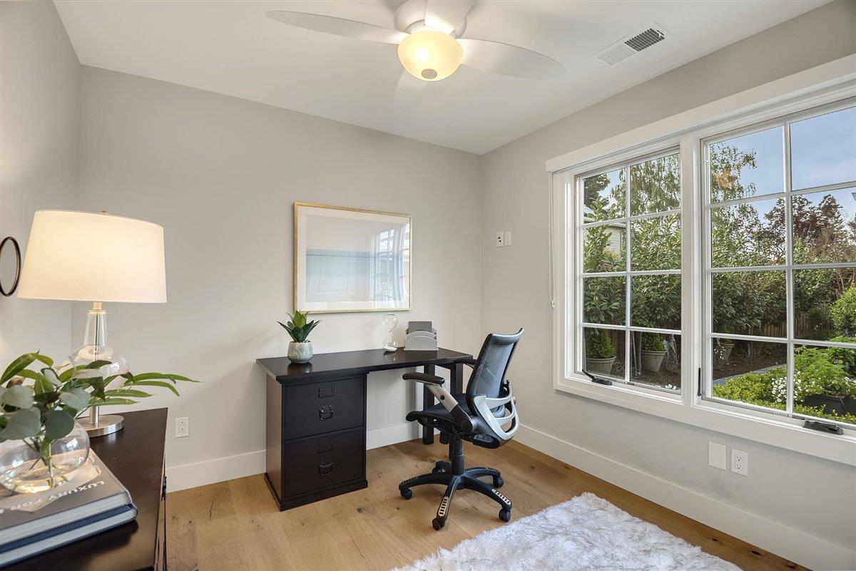 593 Sleeper Avenue Mountain View, CA 94040 - Photo 48 of 56 a view of a workspace with furniture and a window
