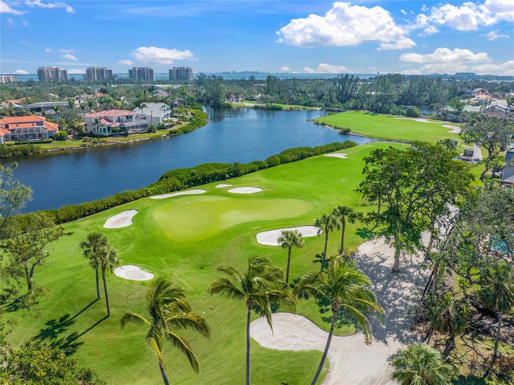 3421 Bayou Sound Longboat Key, FL 34228 - Photo 67 of 79 an aerial view of a residential houses with outdoor space and lake view