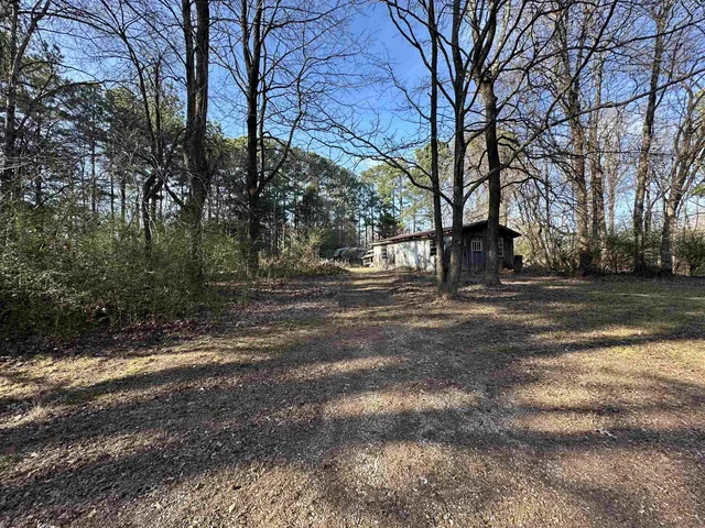 a view of road with trees