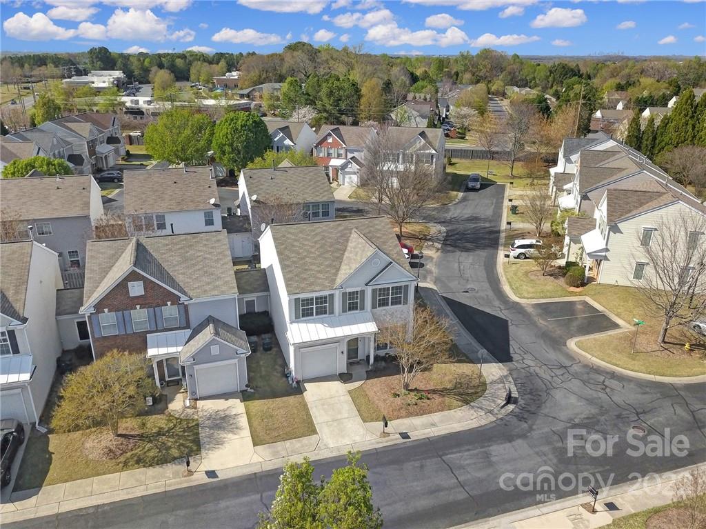 11428 Grove Point Road Charlotte, NC 28277 - Photo 33 of 36 an aerial view of a house with a yard