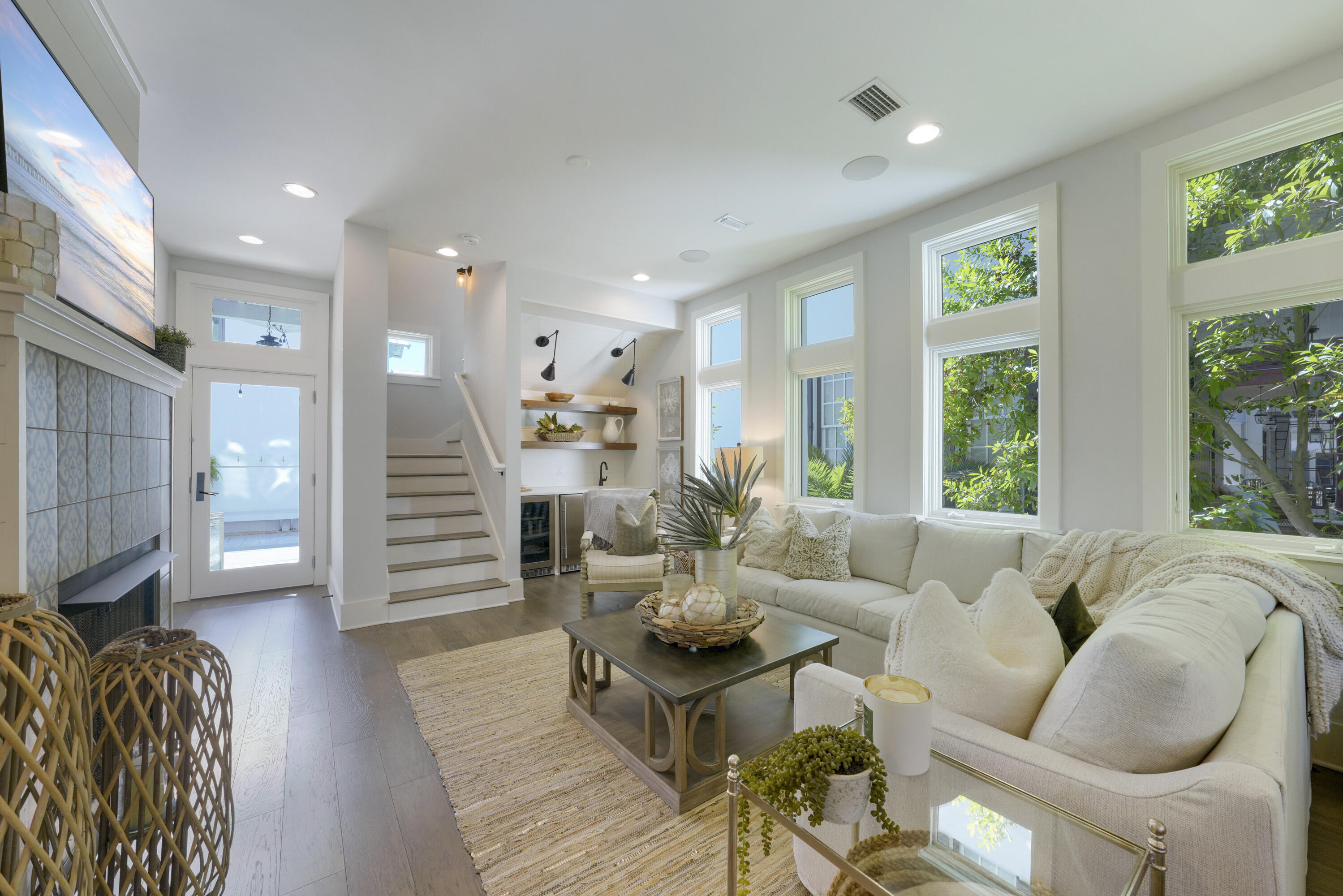 18 Bourne Lane Inlet Beach, FL 32461 - Photo 18 of 81 a living room with furniture and a large window