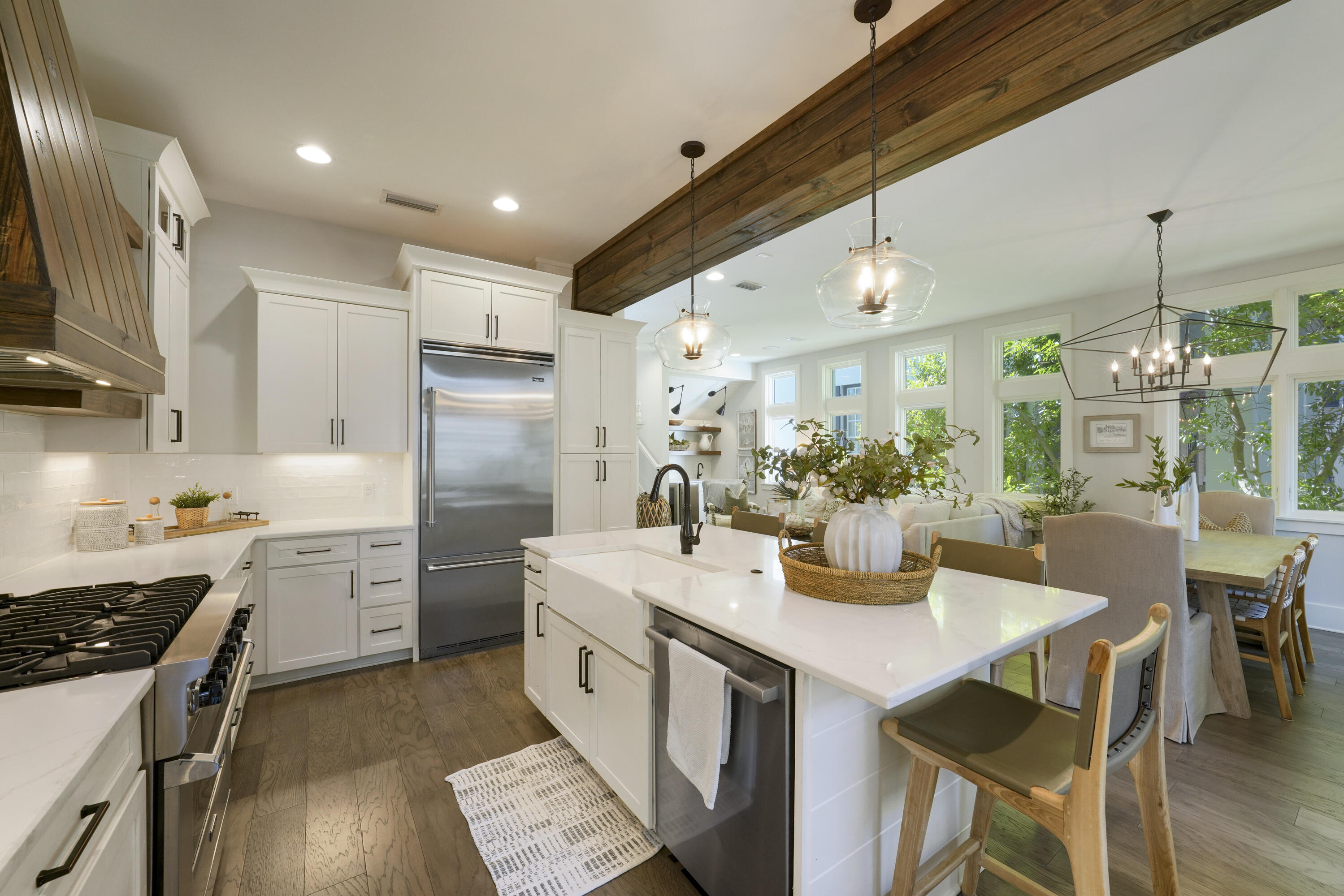 18 Bourne Lane Inlet Beach, FL 32461 - Photo 23 of 81 a kitchen with a sink stove and refrigerator