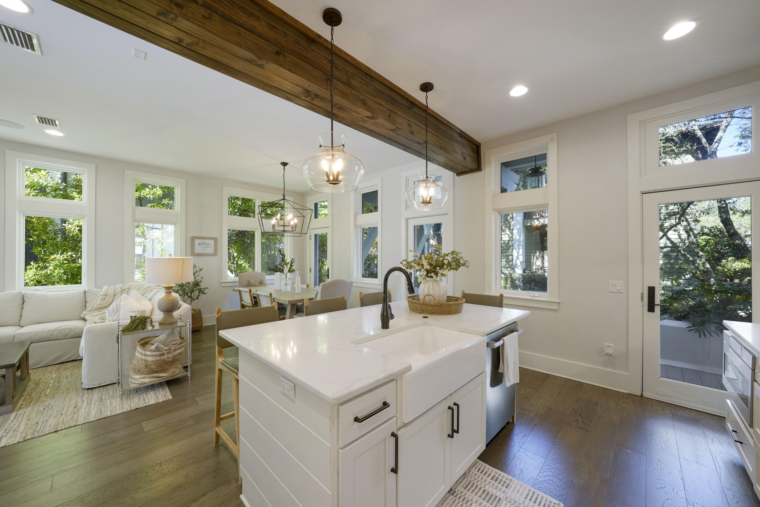 18 Bourne Lane Inlet Beach, FL 32461 - Photo 26 of 81 a view of living room with furniture and wooden floor