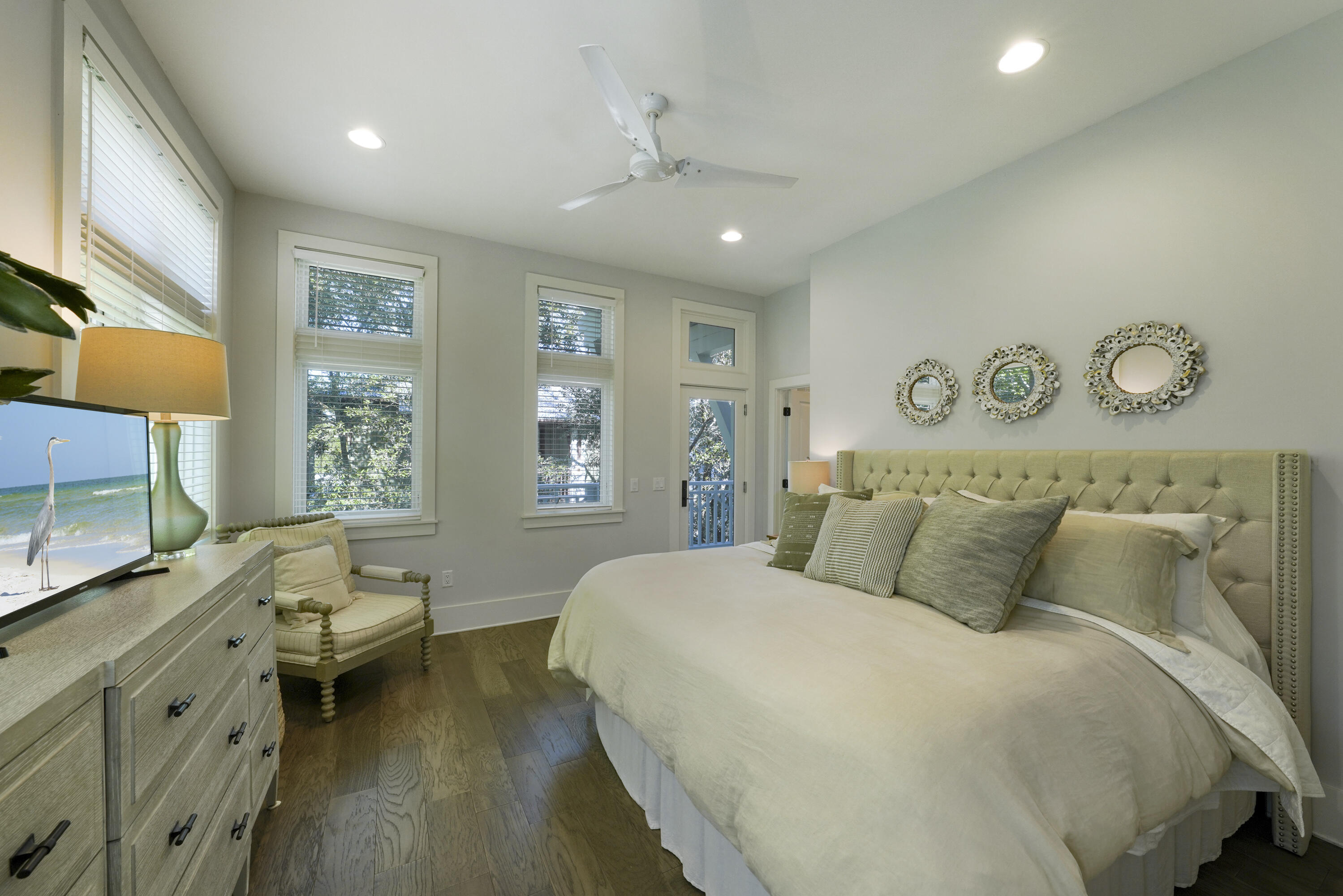 18 Bourne Lane Inlet Beach, FL 32461 - Photo 30 of 81 a bedroom with a large bed and a window