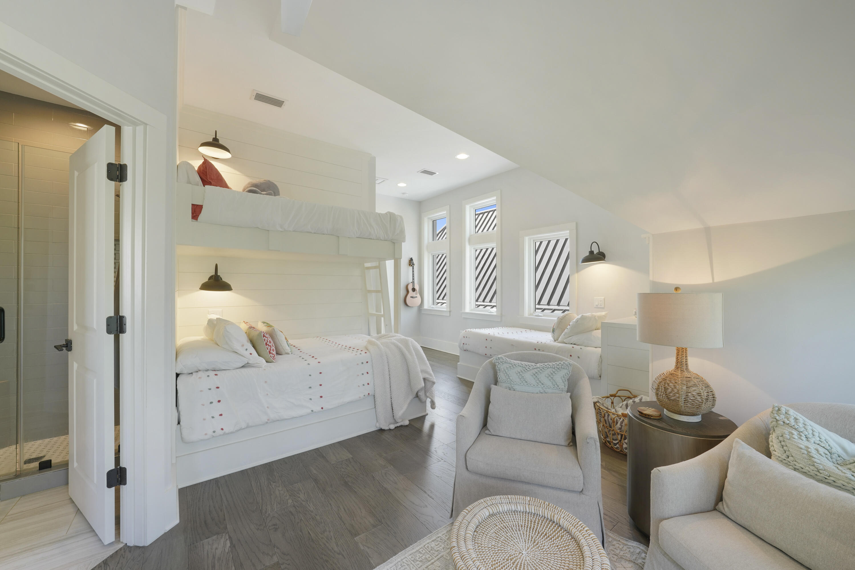 18 Bourne Lane Inlet Beach, FL 32461 - Photo 47 of 81 a living room with furniture and a painting on the wall