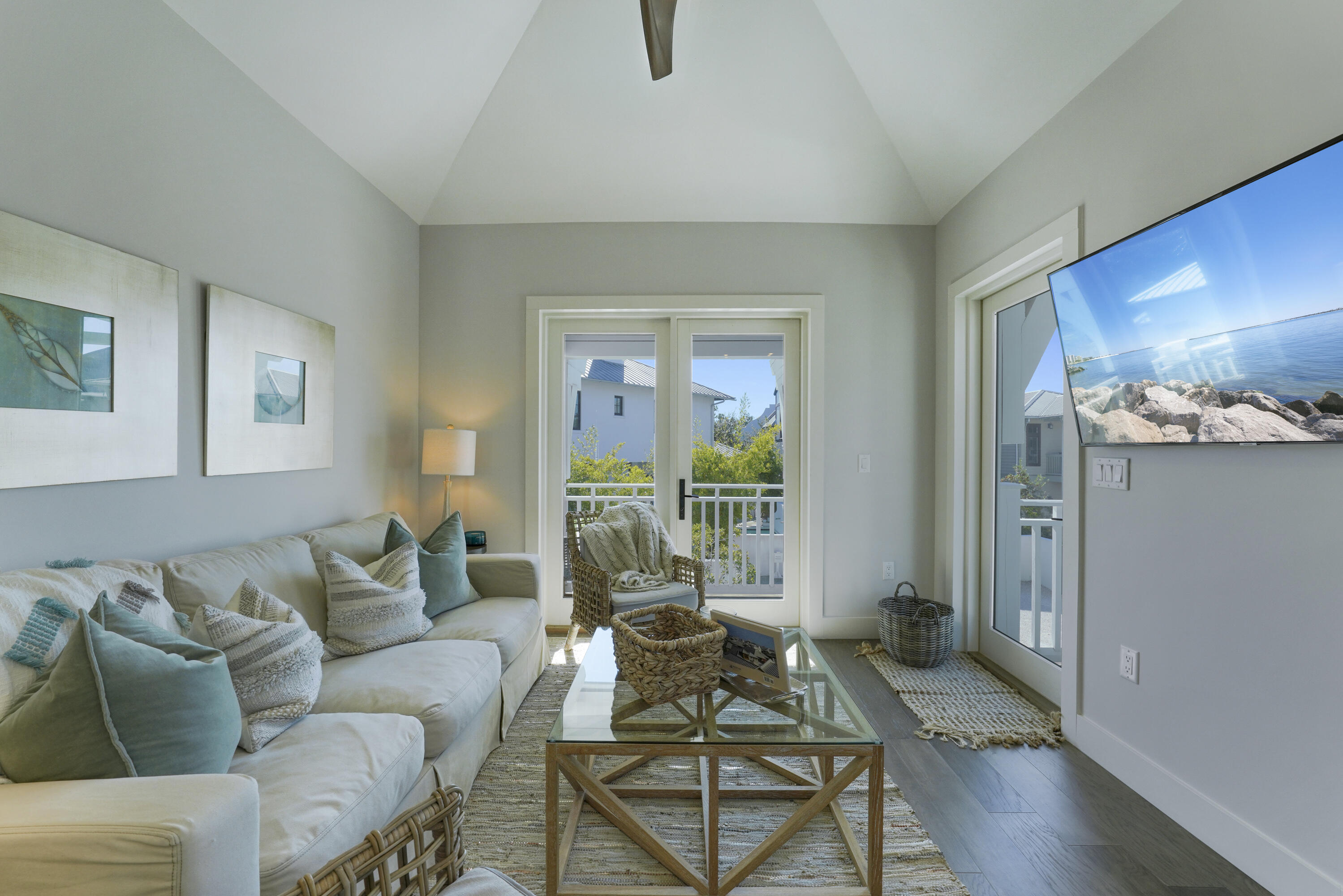 18 Bourne Lane Inlet Beach, FL 32461 - Photo 50 of 81 a living room with furniture and a large window